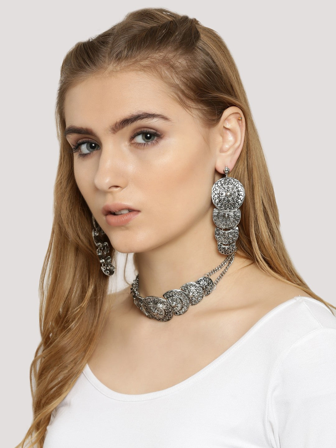 Antique Choker With Earrings - OSCP Jewellery Shop
