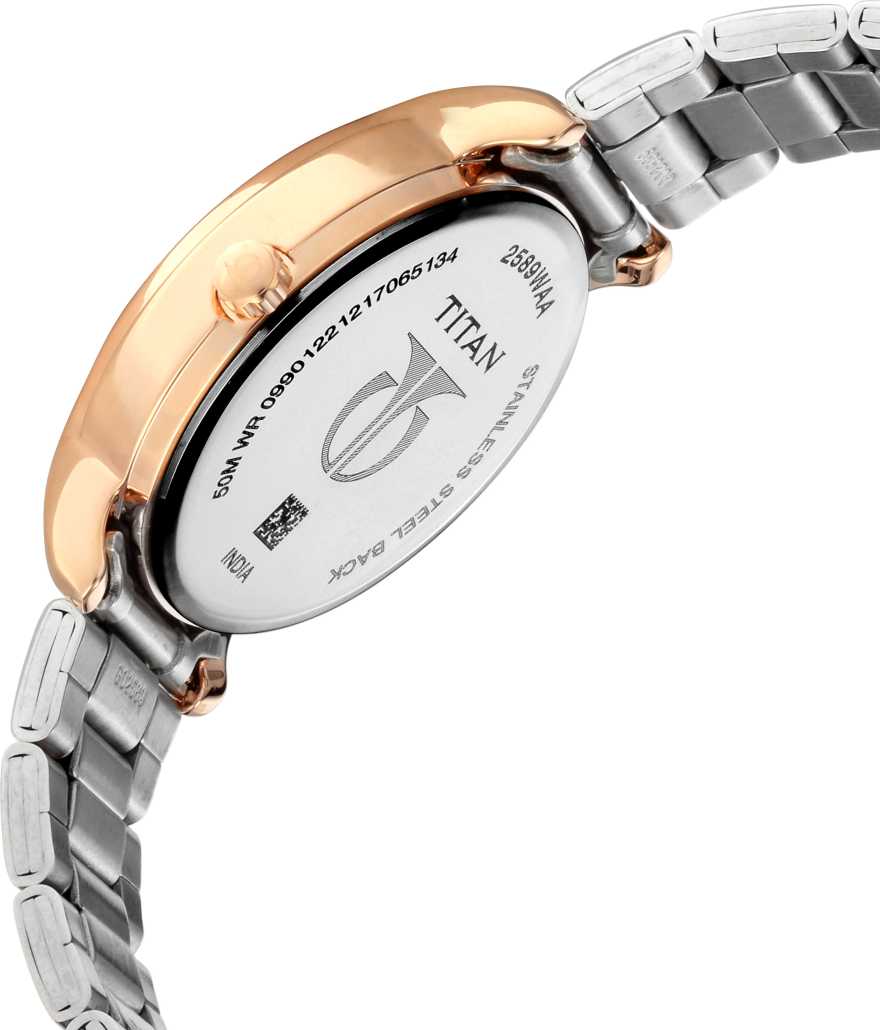 Titan Ladies Neo-Ii Analog Rose Gold Dial Women's Watch-NK2480KM01