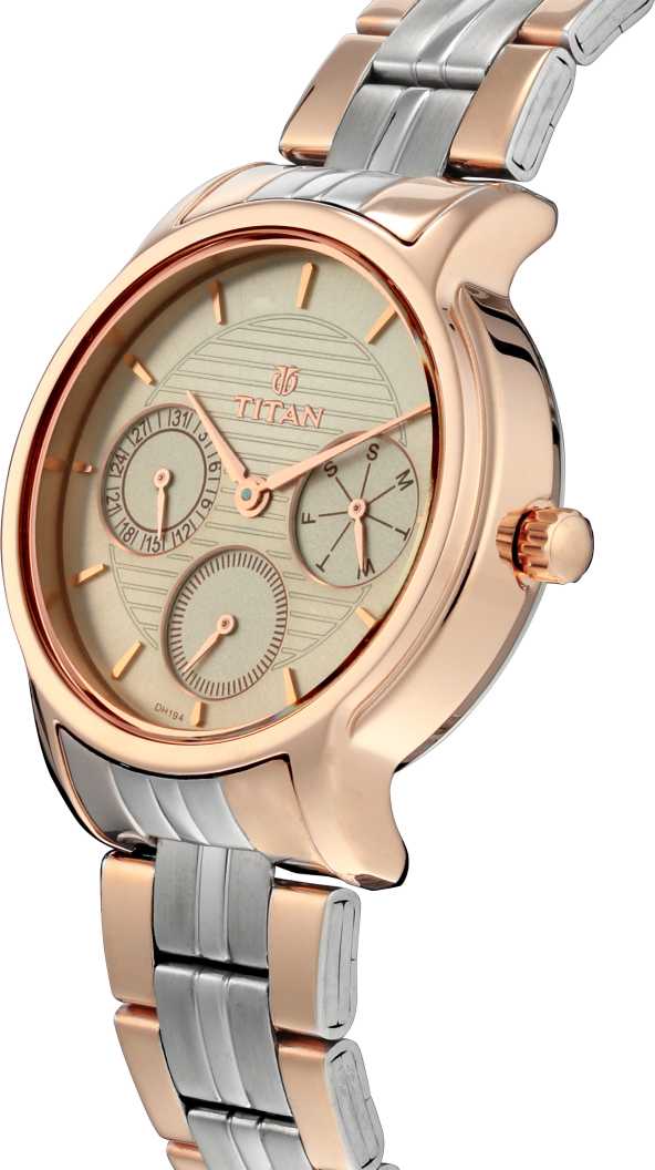 Titan Ladies Neo-Ii Analog Rose Gold Dial Women's Watch-NK2480KM01