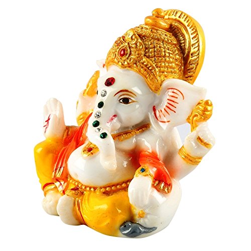Aica Gifts Lord Ganesha Ganesh Ganpati Car Dashboard Idol Hindu Figurine Showpiece