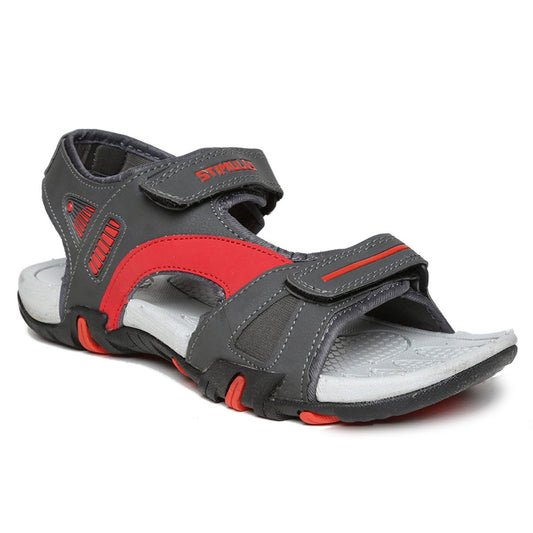 PARAGON Stimulus Men's Grey & Red Sandals